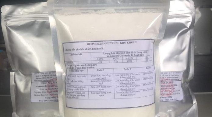 cloramin b xu ly nuoc